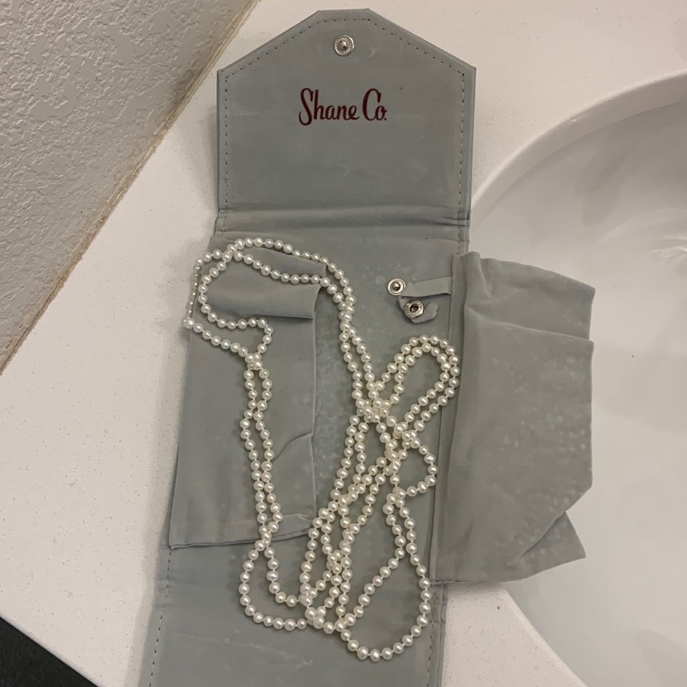 Shane Co, 48 inches, endless strand Pearl necklace
